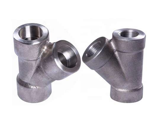 9000lb Forged Steel Pipe Fittings Tee Y Type ANSI B16.11 Standard